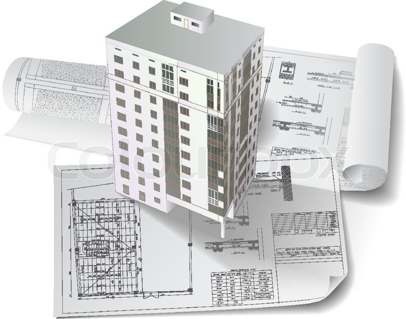 cad jobs model background. Architectural project architectural of Part