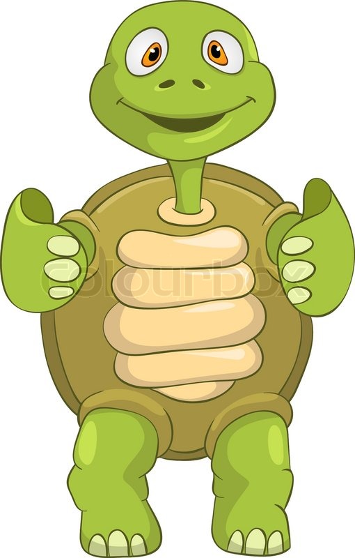 Funny Turtle Funky | Stock vector | Colourbox