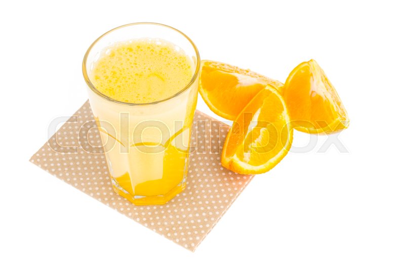 pulp in orange juice food image