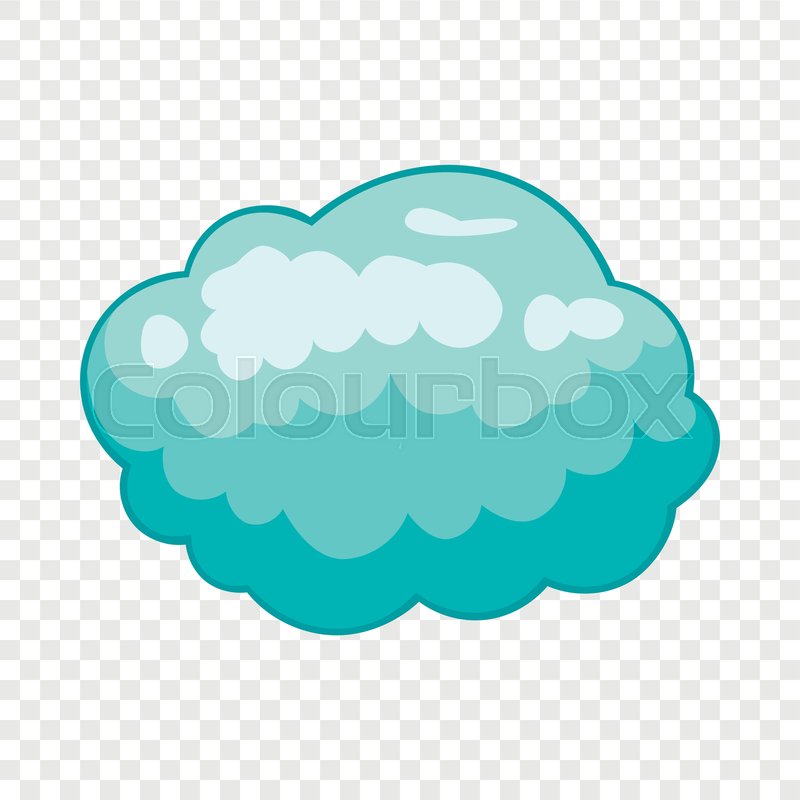 Storm Cloud Icon Cartoon Illustration Stock Vector Colourbox