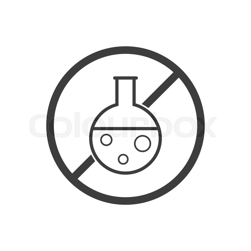 No chemical sign icon symbol. Vector Stock vector Colourbox
