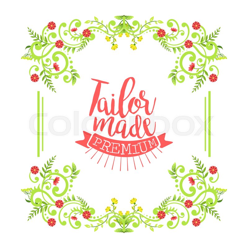 Tailor Shop Banner Template Sewing Stock Vector Colourbox