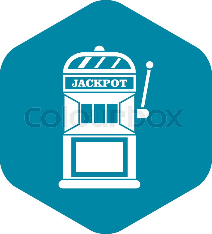 Gamble machine icon. Simple ... | Stock vector | Colourbox