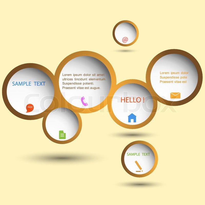 stylish web design bubble stock vector colourbox bubble design