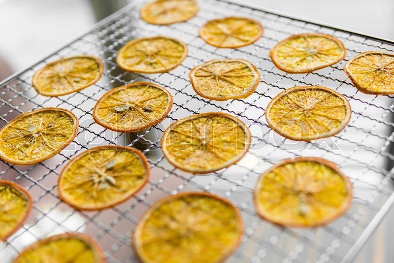 Candied Orange Slices On Grid For Stock Image Colourbox
