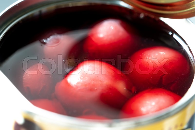 Preserved cherries in syrup in the Stock image Colourbox