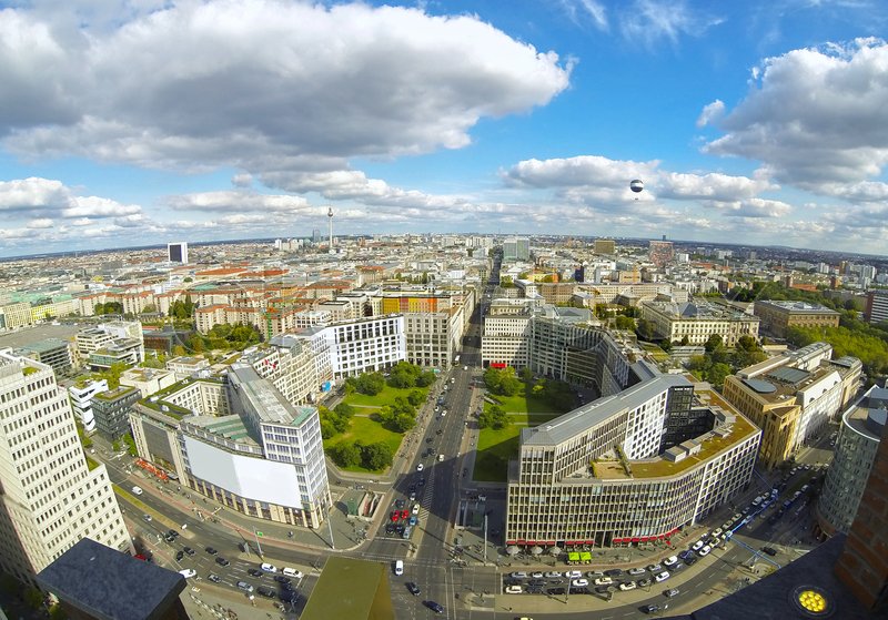 Panoramic aerial view of Berlin city, | Stock image | Colourbox