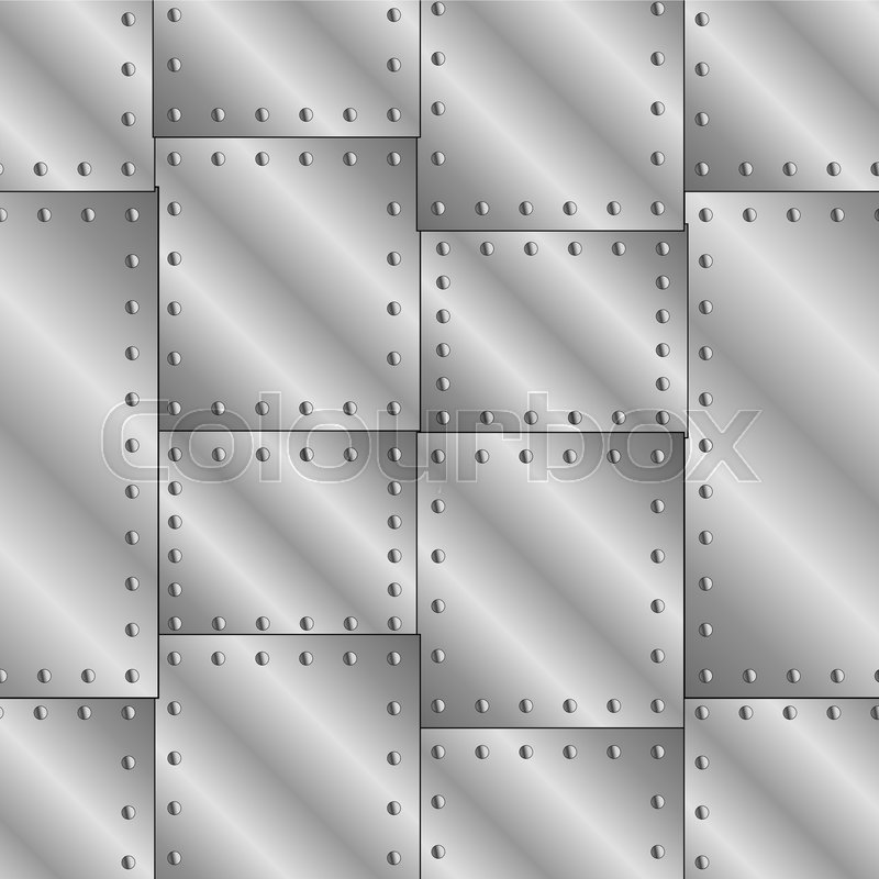 Seamless vector texture with riveted | Stock vector | Colourbox