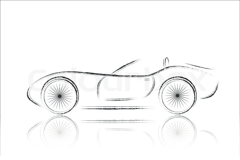 Motor, cartoon, car Stock Vector Colourbox