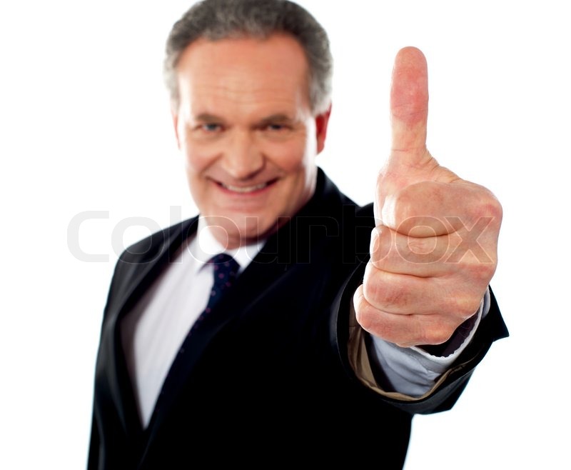 thumbs up stock photo