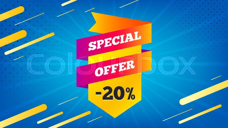 Special Offer Badge Discount Banner Stock Vector Colourbox