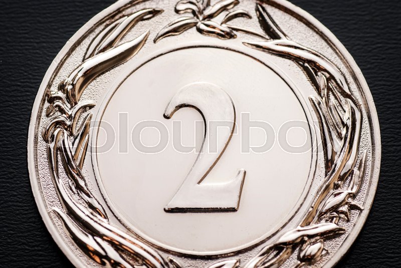 Silver winners medal for the 2nd place ... | Stock image | Colourbox