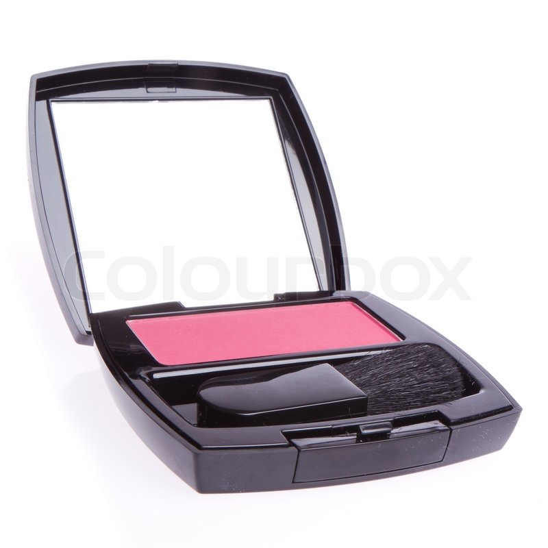 Compact blush with brush Stock Photo Colourbox