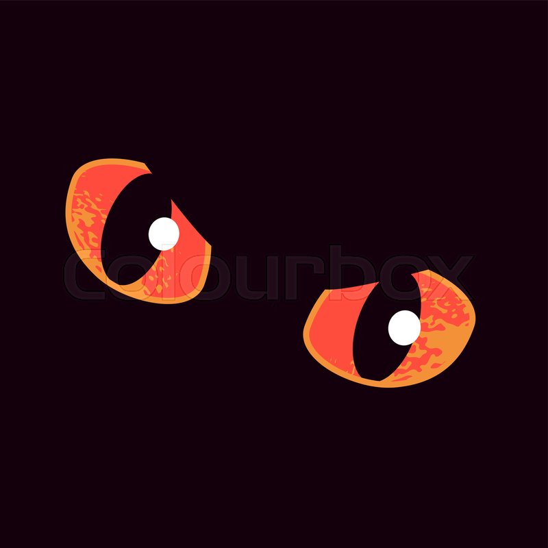 Eyes on black background art vector | Stock vector | Colourbox