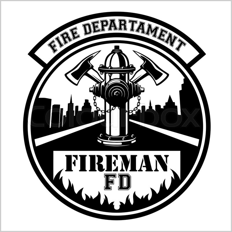 Fire department emblem - badge, logo | Stock vector | Colourbox