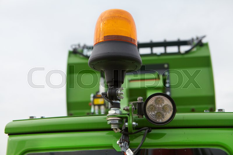Agricultural tractor and its parts. ... | Stock image | Colourbox