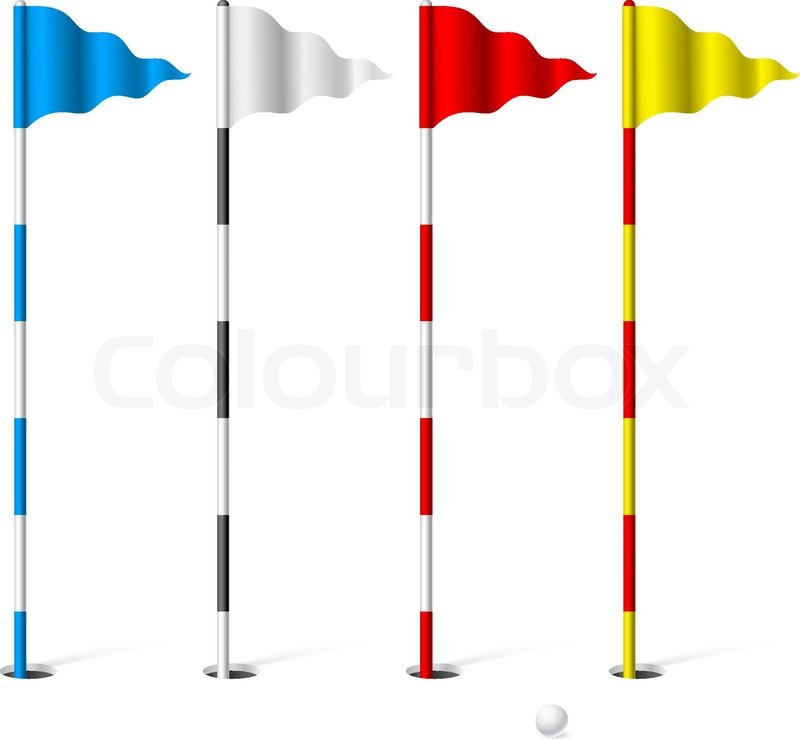 Golf flags | Stock vector | Colourbox