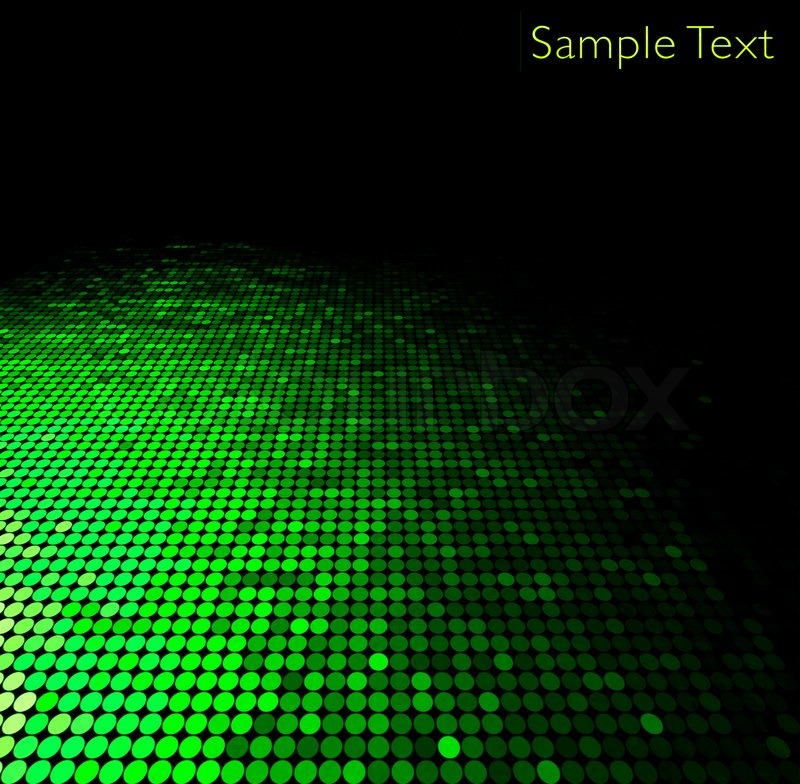 Green geometric tech background. Creative background. | Stock Photo