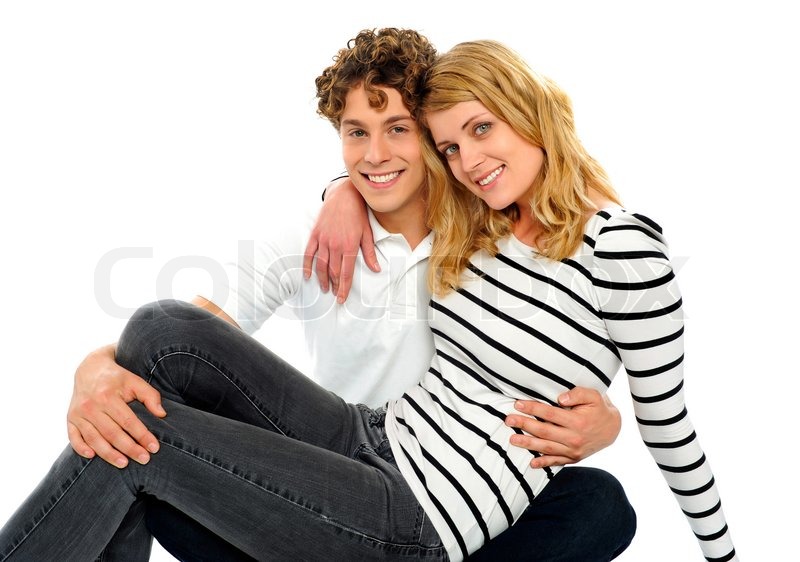 Girl Sitting On Boy Lap