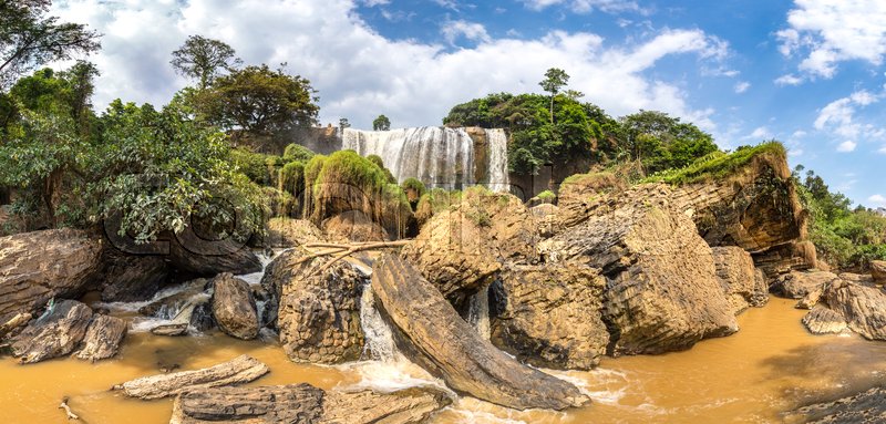Panorama of Elephant waterfall in | Stock image | Colourbox