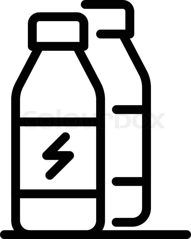 Informative outline on energy drinks picture