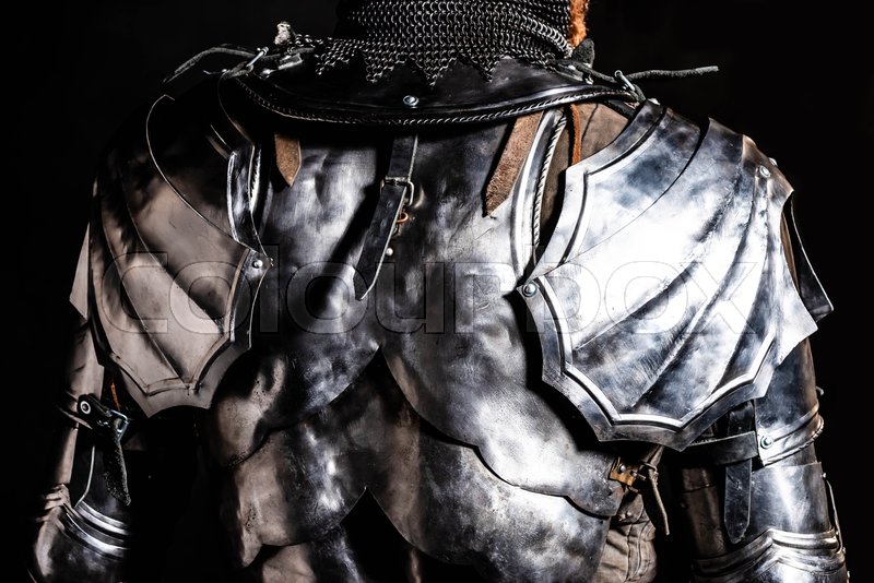 Cropped view of knight in armor | Stock image | Colourbox