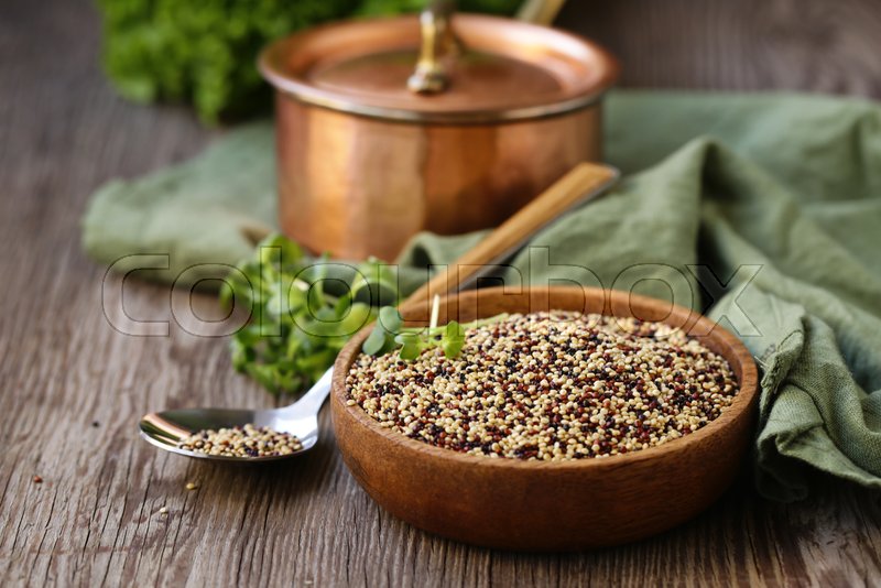 Quinoa cereal for a healthy diet on the Stock image Colourbox