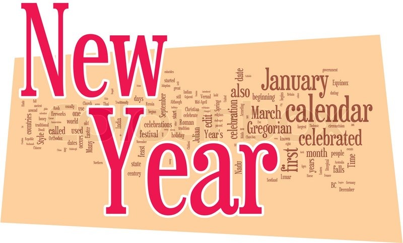 new years word