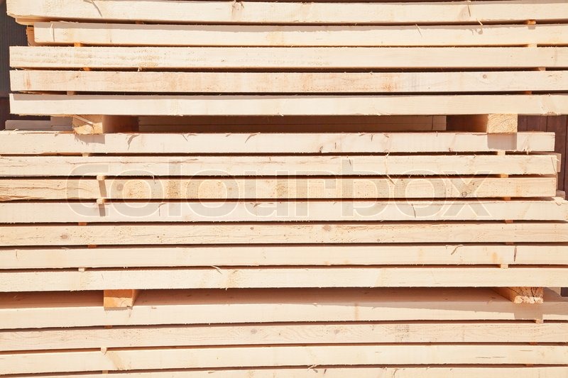 Fresh wooden studs | Stock image | Colourbox