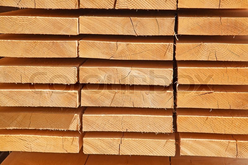Fresh wooden studs | Stock image | Colourbox