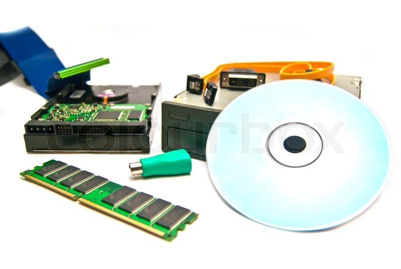 CD-ROM und andere Computer-hardware | Stock Bild | Colourbox
