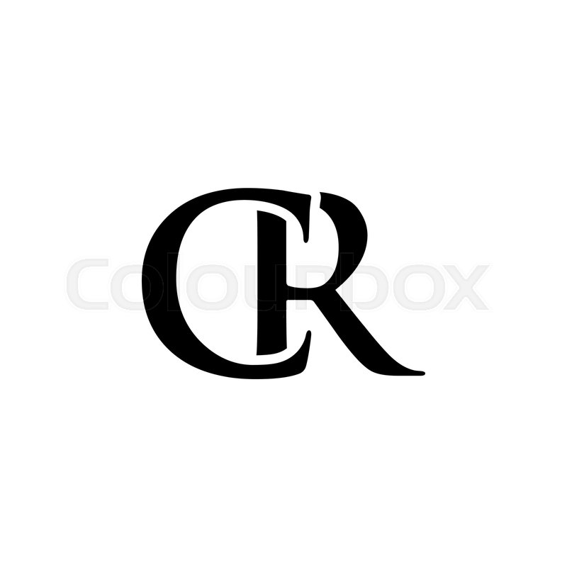 Initial cr alphabet logo design ... | Stock vector | Colourbox