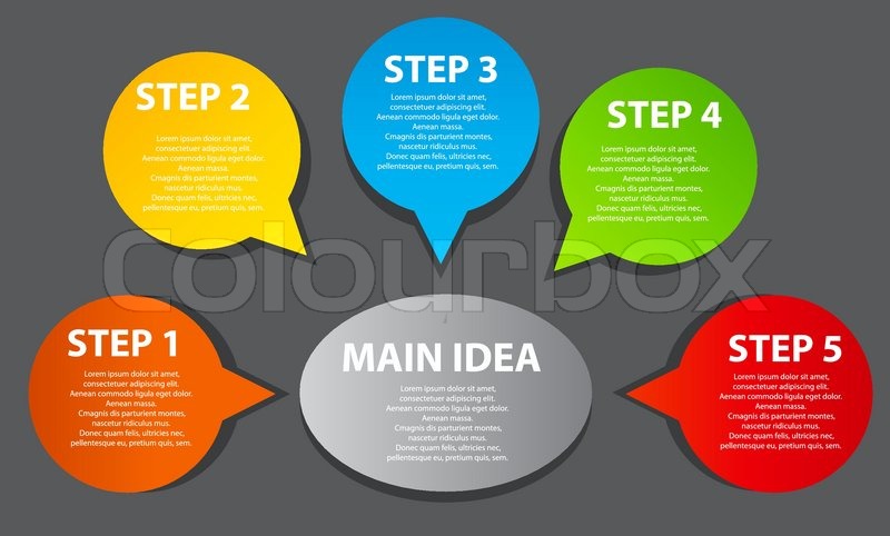 business presentation diagram stock