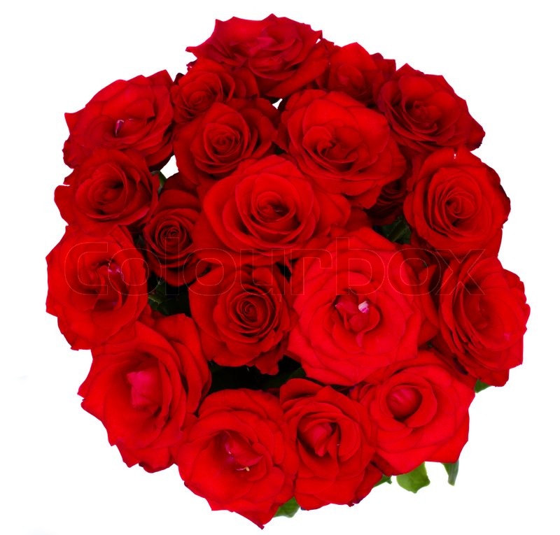 Round bouquet of red roses | Stock image | Colourbox
