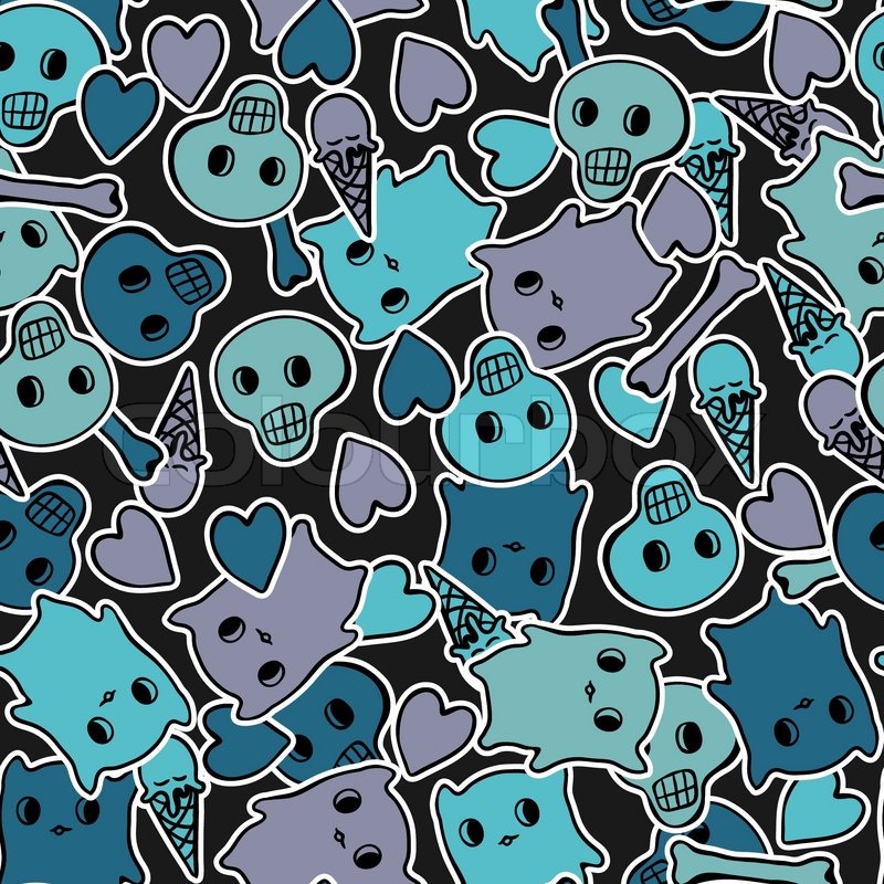 Black Background Kawaii : 50 Cute Black And Pink Wallpaper On