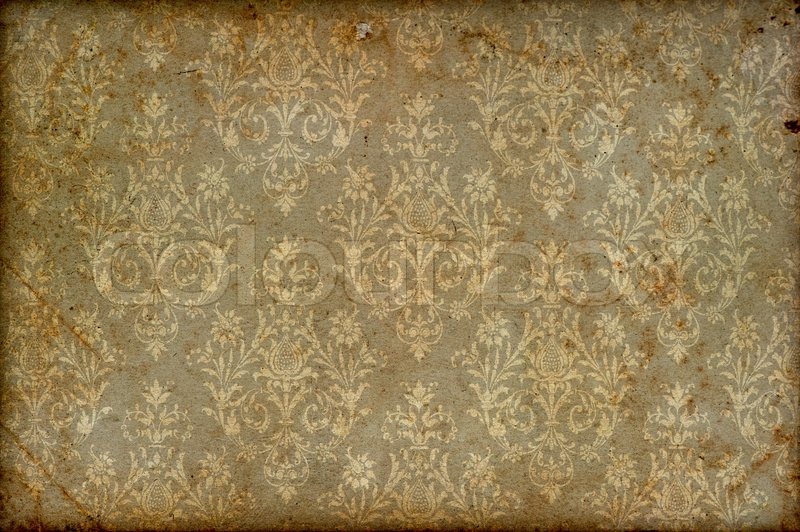 old vintage wallpaper grunge background | Stock image | Colourbox