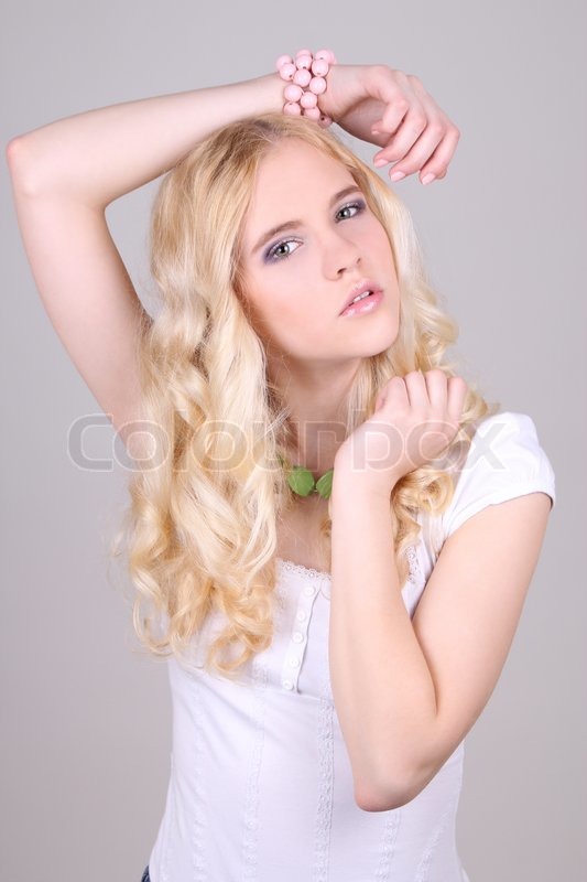 Blonde Teen Girl Posing