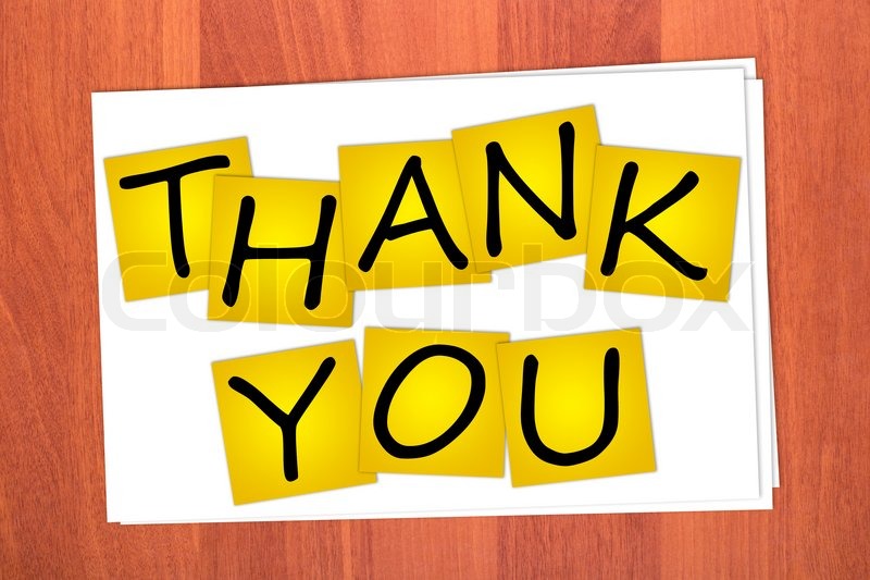 word thank you on stickers stock photo colourbox word thank you
