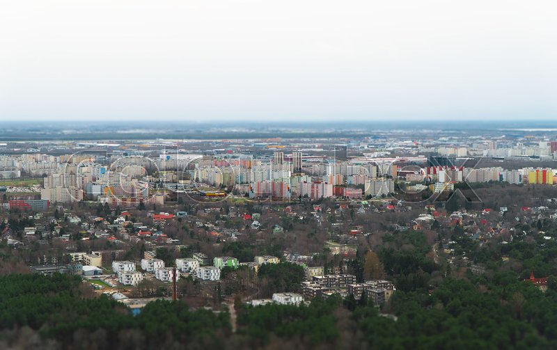 Aerial view of Lasnamae urban area in ... | Stock image | Colourbox