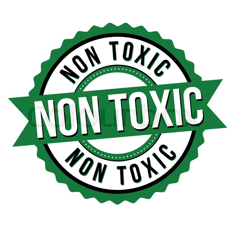 Non toxic label or sticker on white Stock vector Colourbox