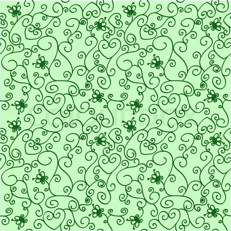 Seamless green background made of | Stock Vector | Colourbox