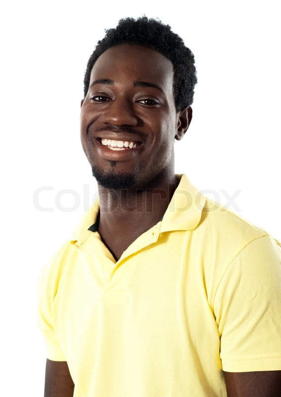 Cheerful young black teenager | Stock image | Colourbox