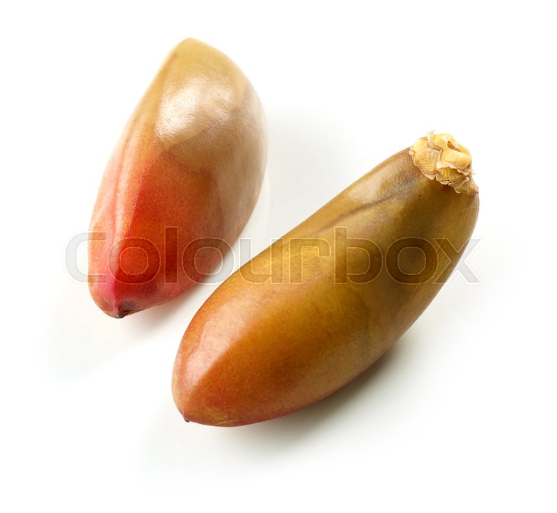 Fresh raw dates macro isolated on white Stock image Colourbox