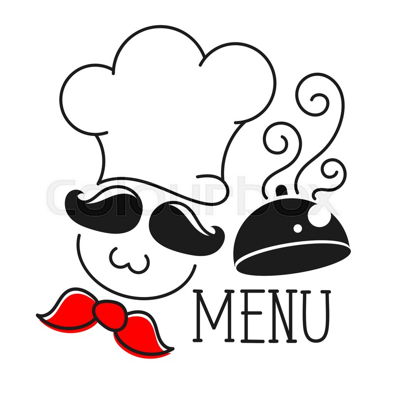 Chef Monochrome Logo For Cafes, Restaurants, Vector | Stock vector | Colourbox Chef Monochrome Logo For Cafes, Restaurants, Vector | Stock vector | Colourbox