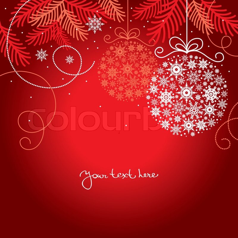 Elegant Christmas Background Stock Vector Colourbox