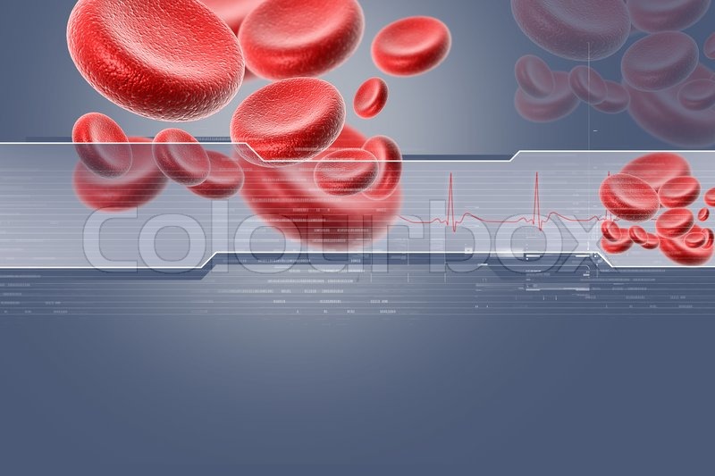Blood cell in professional background | Stock image | Colourbox