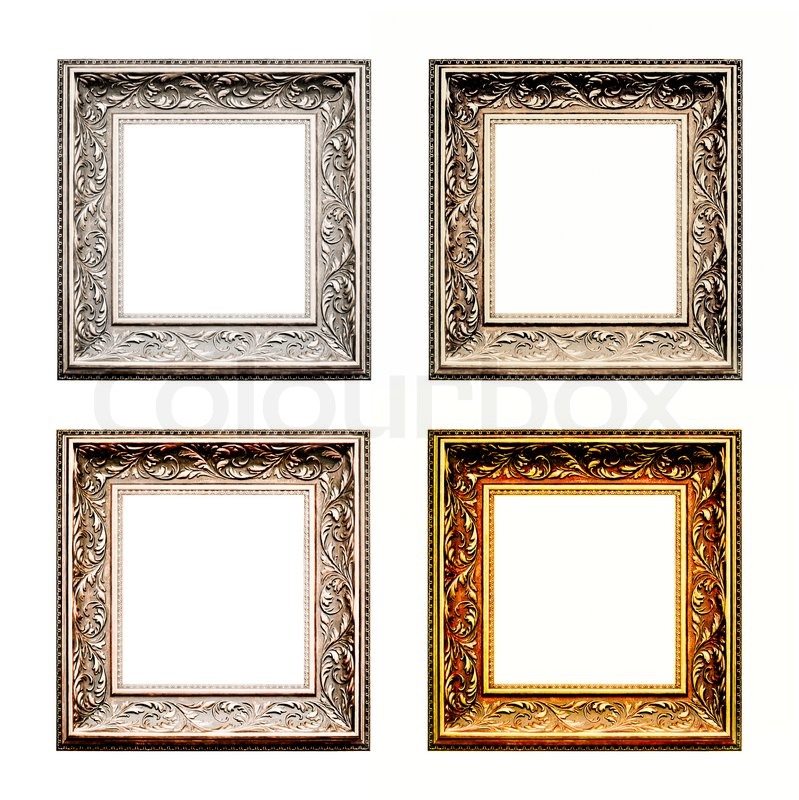 Old antique frame set Stock image Colourbox