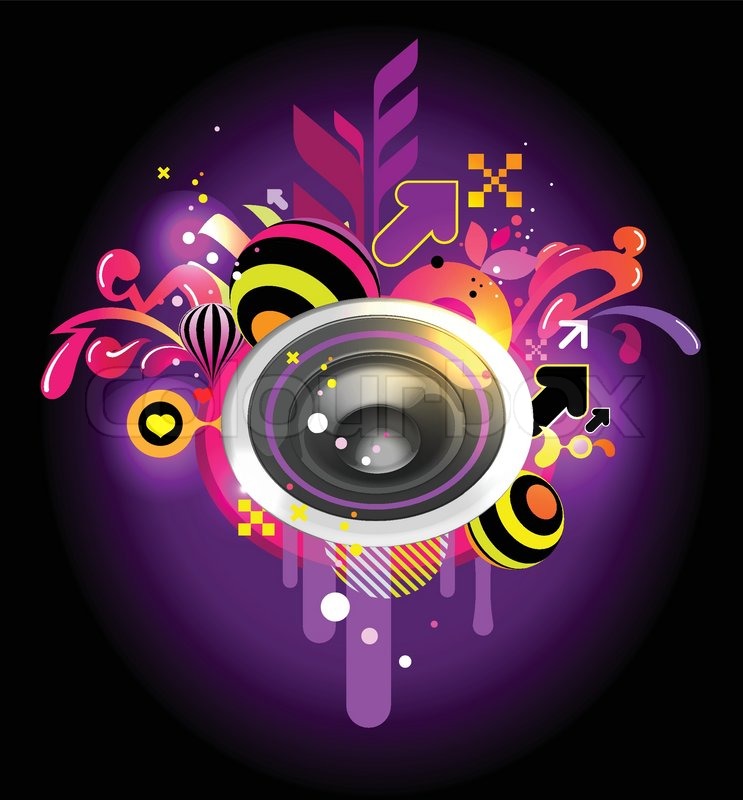 House Music Stock Vector Colourbox