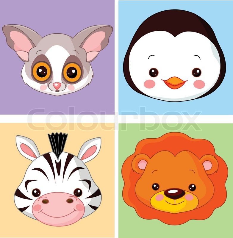 Animal avatars | Stock vector | Colourbox