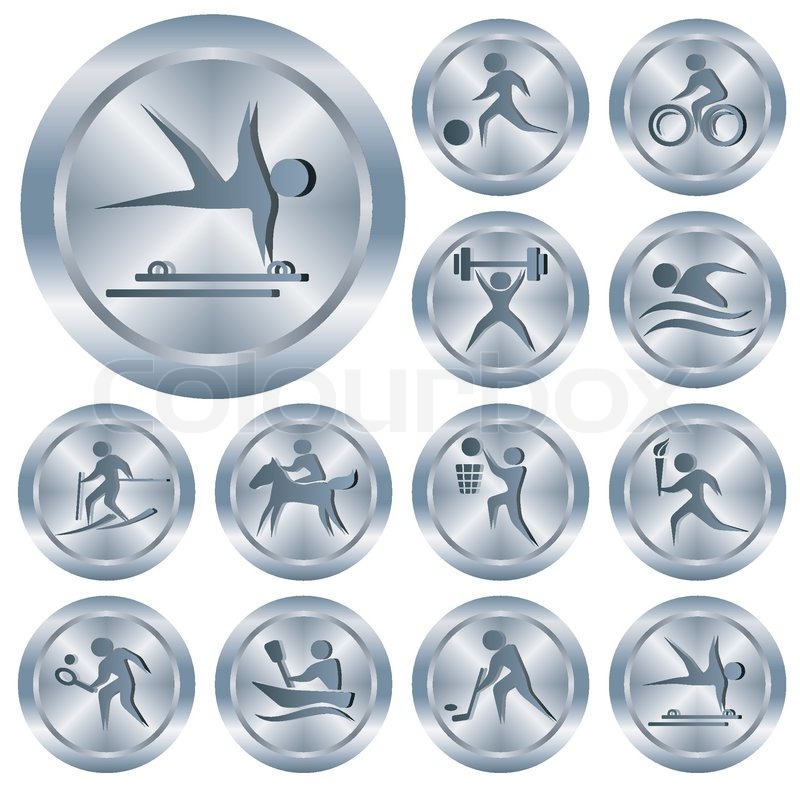 Sport button set | Stock Vector | Colourbox